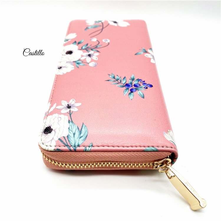 Woman wallet with flower printing